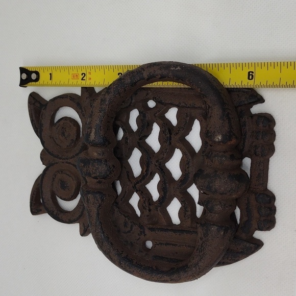 Cast Iron‎ Owl Rustic Door Knocker - Picture 6 of 7